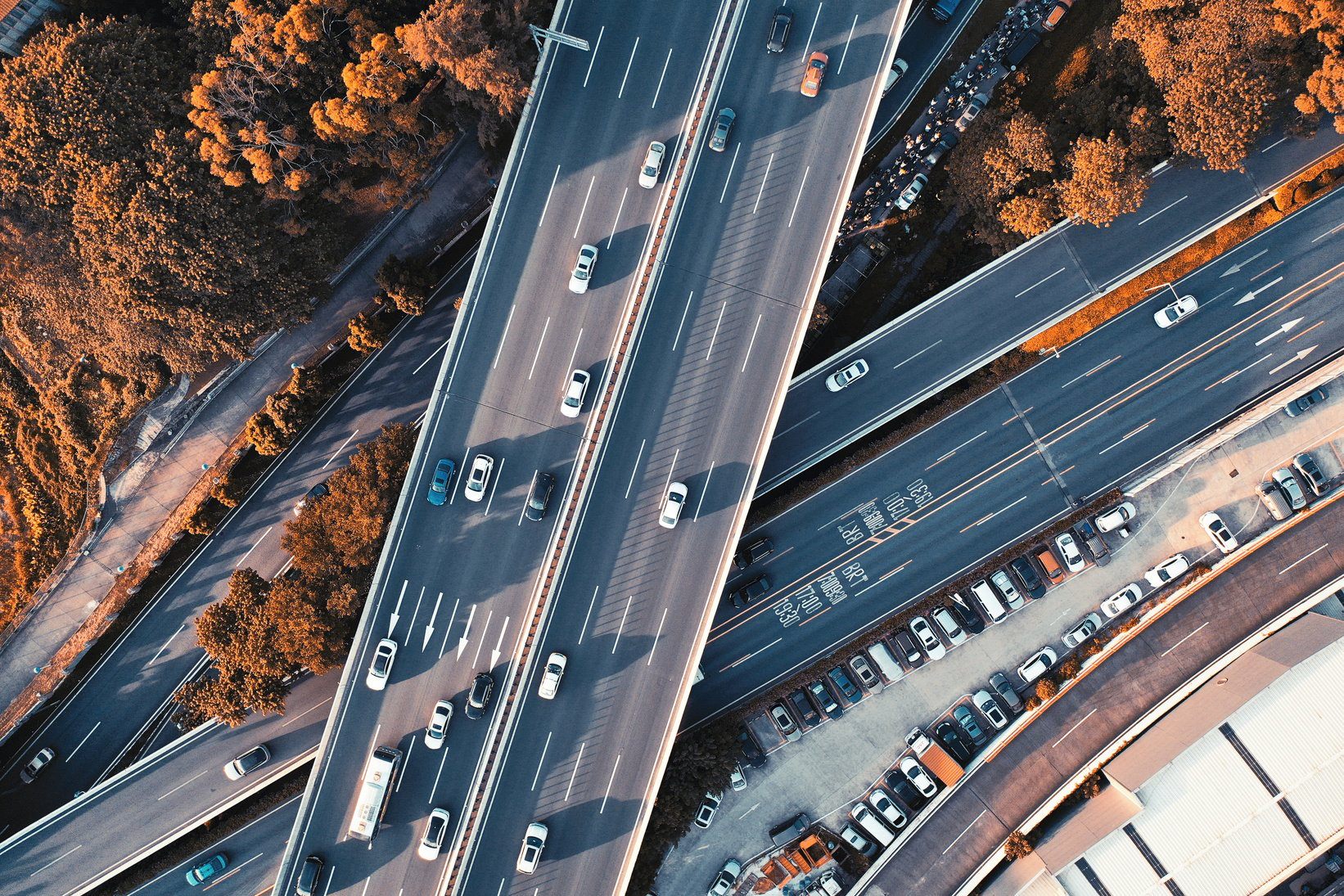 Aerial Footage of Traffic Streams 